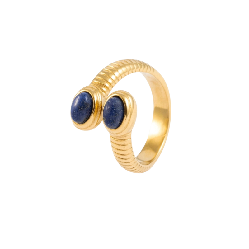 The Twin Lapis Ring