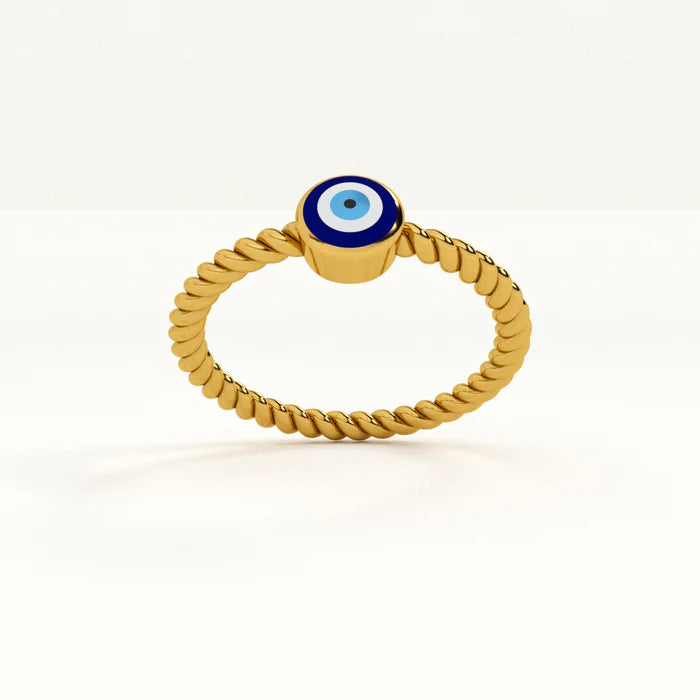 The Evil Eye Roped Elegance Ring™