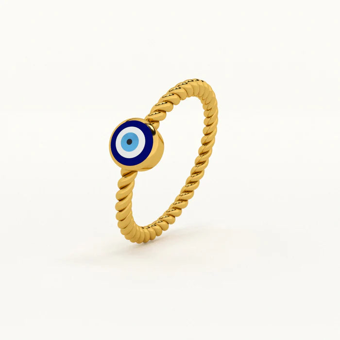 The Evil Eye Roped Elegance Ring™