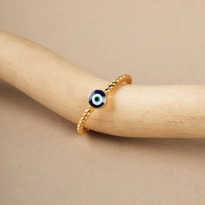 The Evil Eye Roped Elegance Ring™
