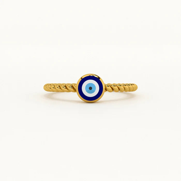 The Evil Eye Roped Elegance Ring™